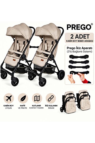 TURHANBEBE Prego İkiz Apartlı Birleşip Ayrılan Yan Yana İkiz Kabin Boy Bebek ...