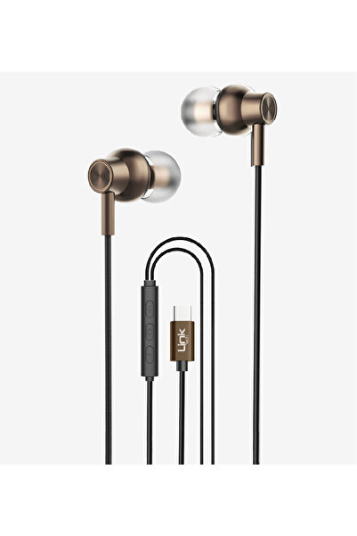 Linktech H72 Mikrofonlu Yüksek Baslı Kulak İçi Tip-C Kablolu Kulaklık
