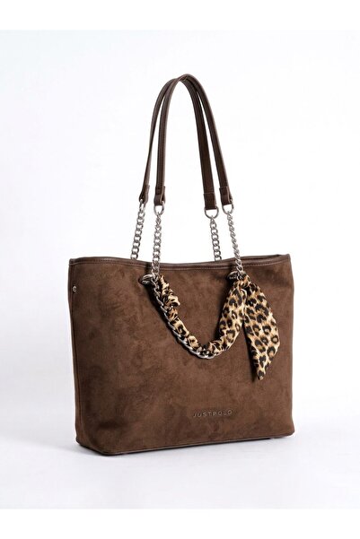 Just Polo Original Women's New Season Suede Leather Chain Detailed Adjustable...