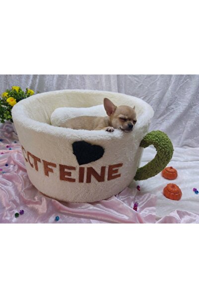 Catfeine Kahve Fincanı Tasarım Sünger Kedi Yatağı