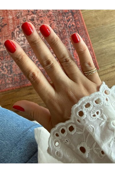 My Joyas Design 14K Altın Kaplama Minik Taşlı Çift Sıra Serçe Parmak Yüzüğü Gold