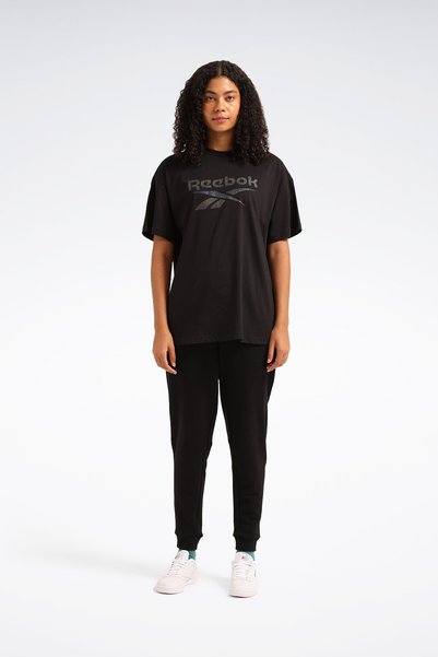 Reebok New Id Ovrs 2 Tee Black Women's Short Sleeve T-Shirt