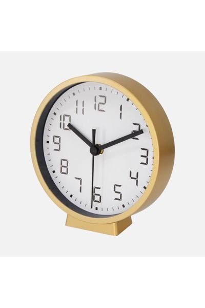 Frapan Home GLX 2'si 1 Arada Masa ve Duvar Saati 18 cm Sessiz Mekanizmalı Dek...