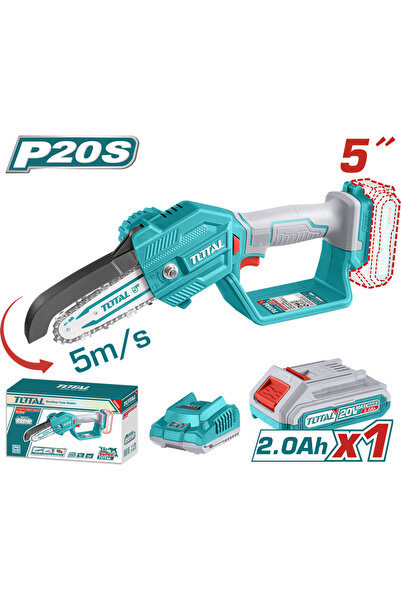 TOTAL - ELECTRIC BRANCHES SAW - 5" (13cm) - 20V (INCLUDES BATTERY AND CHARGER)