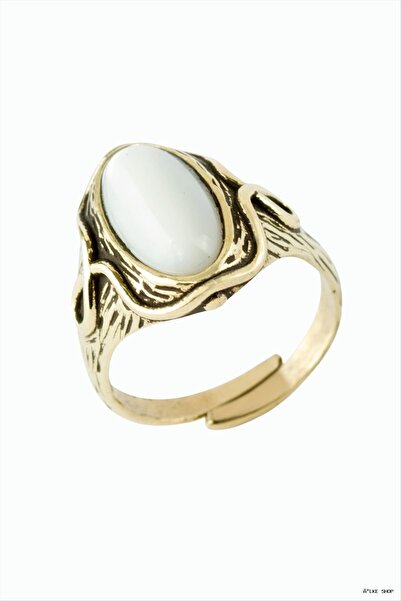ZERO LAND Ilkestor Oval Natural Stone Authentic (172054) Ring