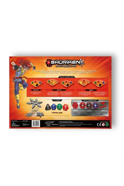 Shuriken Arena Savaşçıları Büyük Savaş Oyun Seti – Ninja Strateji ve Hedef Oyunu