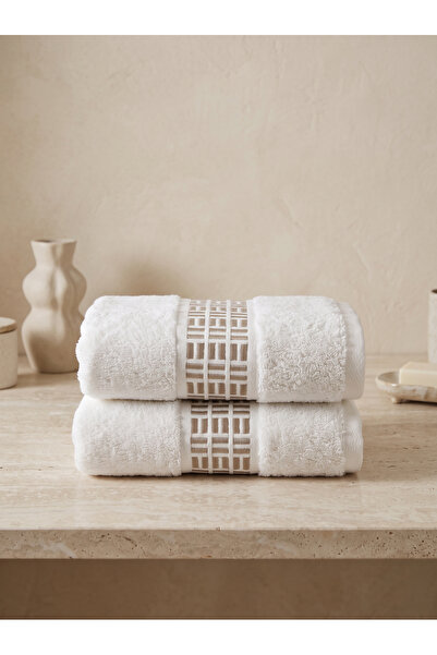 Dantela Sabre Set of 2 Embroidered Hand Towels 50X90 cm