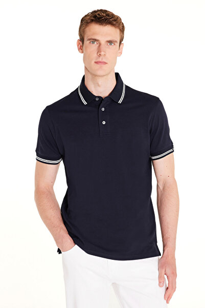 Ted Baker Lacivert Erkek T-Shirt TBMRTS1009