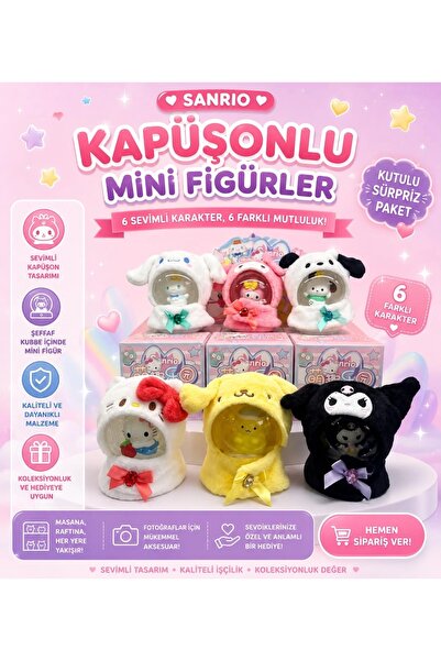 SÜRPRİZ KAR KÜRESİ KAPÜŞONLU SEVİMLİ KARAKTERLER