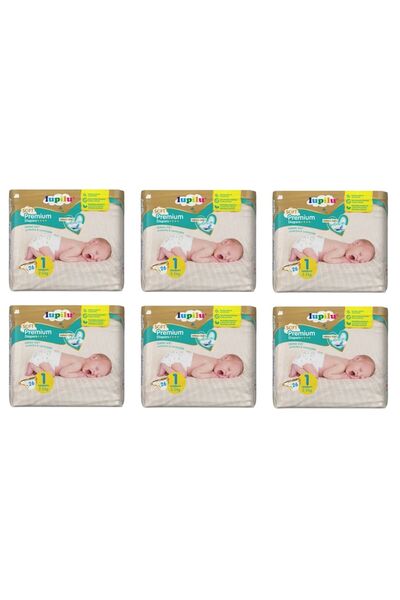 lupilu Scutece Premium Derma Soft, Mărimea 1, 2-5 kg, 156 bucăți