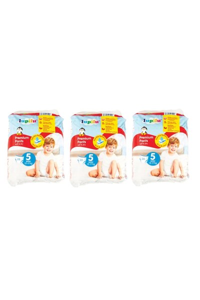 lupilu Scutece tip chilot Premium, Moi și Uscate, Pachet mare, 12-17 Kg, Mări...