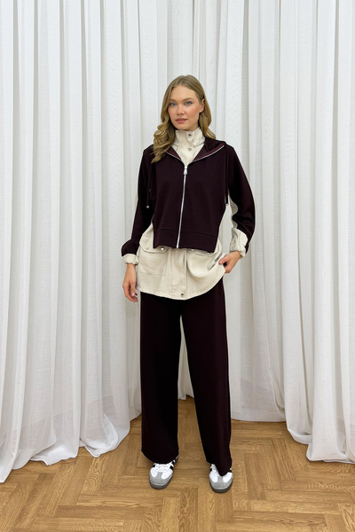 Melike Tatar Fermuarlı Takım 87-4034