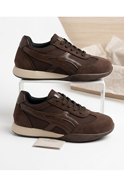 Demashoes Soft Laced Stitching Detailed Orthopedic Sole Super Soft Leather Shoes