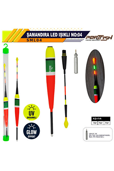 trançabalıkçılık Portfish Şamandıra Led Işıklı No:04 7Gr