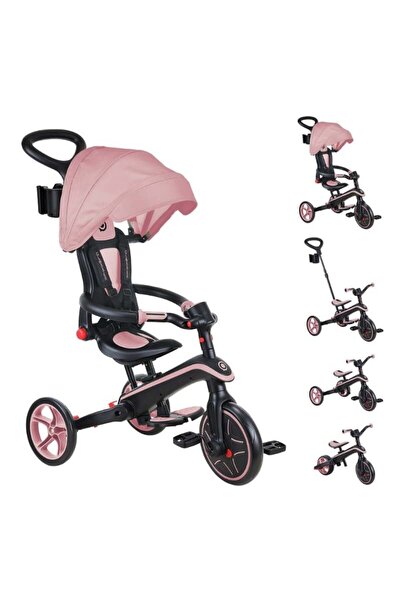 Globber Explorer 4in1 Katlanabilir Bisiklet - Koyu Pastel Pembe