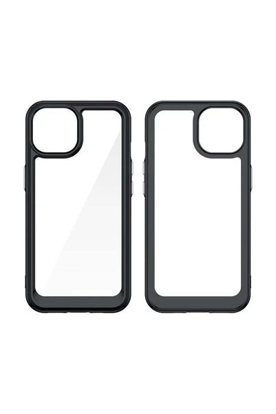 HQ WEAR HQWear Husă cu cadru flexibil Outer Space pentru iPhone 15 Plus, Albastru