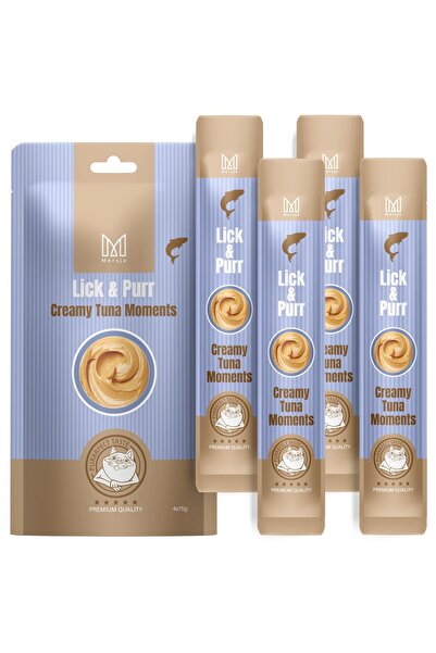 Mersjo Recompensă pentru pisici - Lick & Purr: Momente cremoase cu ton 60g