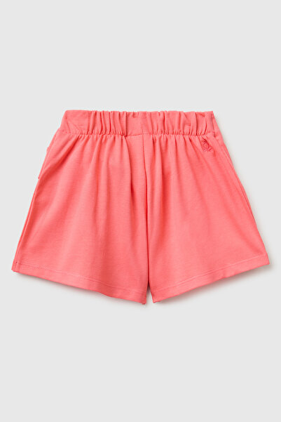 United Colors of Benetton Girl's Coral Shorts Skirt with Logo Detail on the B...