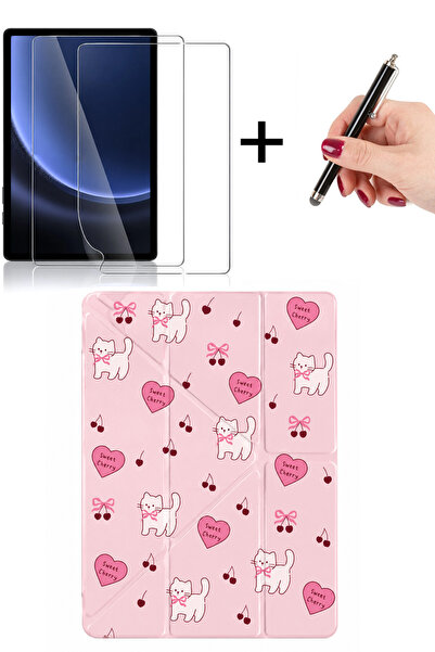 Auraks Galaxy Tab S9 / S9 FE/ S10 FE / S10 Lite Uyumlu Güçlendirilmiş Tam Kap...
