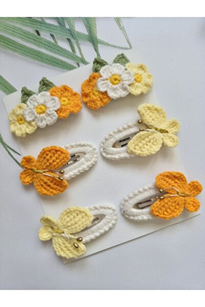Hand Mother's Since 2024 Handmade Knitted Hair Accessories Mixed Set of 6 Sna...