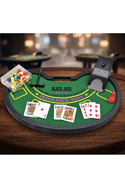 Mihristore Masaüstü Blackjack Casino Oyun Seti Mini Masaüstü Oyun