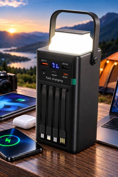 Aırstorr PRO-PB2 80.000 mAh PowerBank – PD 22.5W Hızlı Şarj & Entegre LED Fener