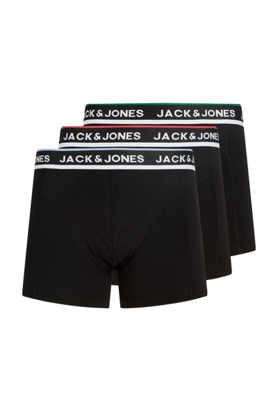 Jack & Jones Ανδρικό Σετ Εσωρούχων 3 ζευγάρια μποξεράκια, με μεσαία μέση, JAC...