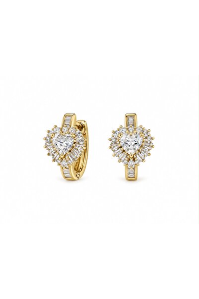 Nacre Pearl Gold 14k Altın Kaplamalı Xuping Taşlı Küpe