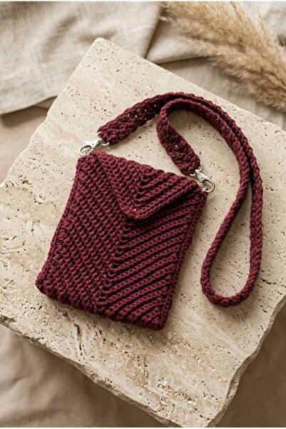 ZGNOVA Handmade Crochet Crossbody Phone Bag