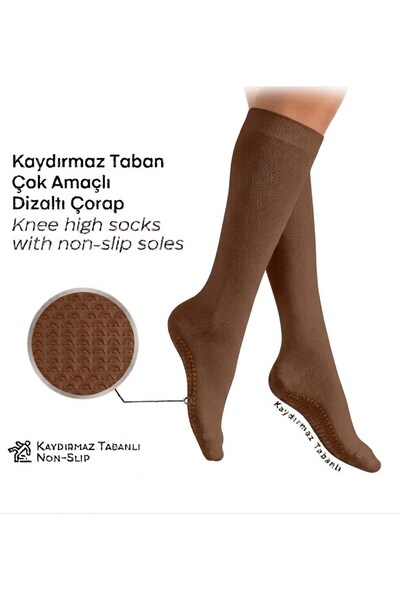 Dore Çorap Women's Non-Slip Sole Knee-Length Socks (Hajj-Umrah Tawaf Socks) -...