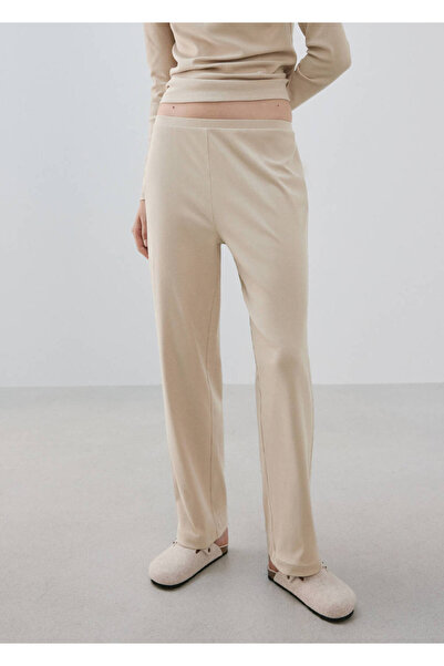 MANGO Woman Beli lastikli pijama pantolon