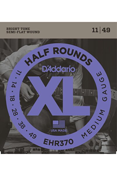 Daddario EHR370 ELEKTRO GİTAR TEL SETİ, 11-49, HALF ROUNDS, MEDIUM