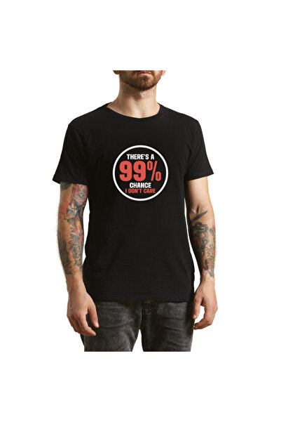 OEM Tricou bărbătesc, ironie fashion de calitate, negru, mărimea M