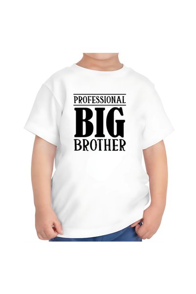 OEM Tricou alb pentru copii, model Big Brother, pentru băieți mai mari, 3-4 ani