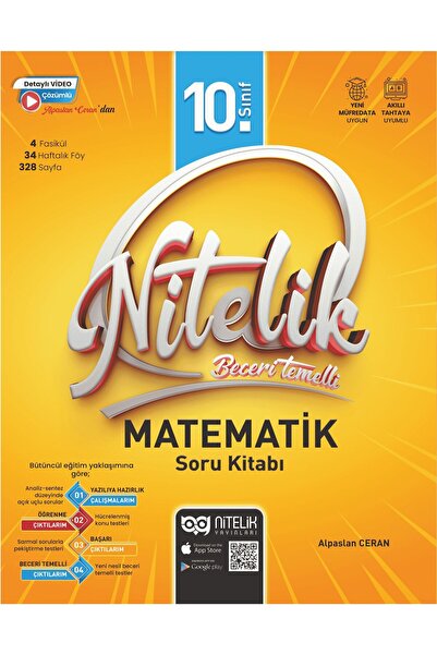 Nitelik Yayınları 10. Sınıf Beceri Temelli Matematik Soru Kitabı