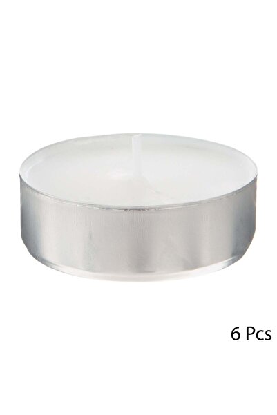 Atmosphera Pastilă tip lumânare, 6 bucăți - Albă, 40 g