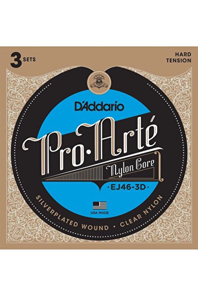 Daddario EJ46-3D PRO-ART КОМПЛЕКТ СТРУНИ ЗА КЛАСИЧЕСКА КУРВИТА, 3 БРОЯ, ТВЪРД...