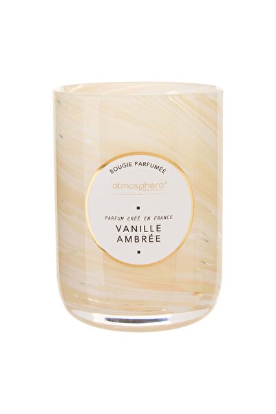 Atmosphera Lumânare rotundă parfumată  "Wavy " - Parfum lemnos, Aromă gourmet...