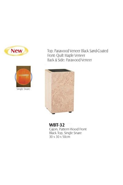 MAXTONE CAJON PATTERN WOOD FRONT SINGLE SNARE BLACK :MAXT
