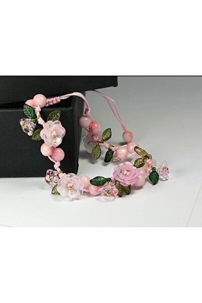 Gioriz Atelier Rose Bloom | El Yapımı Gül ve Doğal Taş Detaylı Ayarlanabilir ...