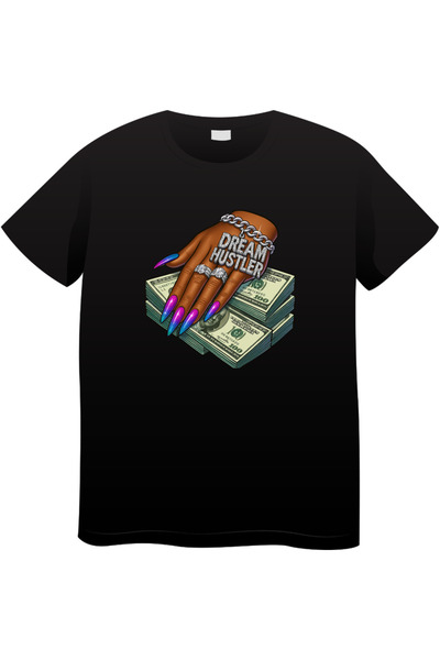 OEM Tricou bărbați Made By Money Hustle Society, negru, L