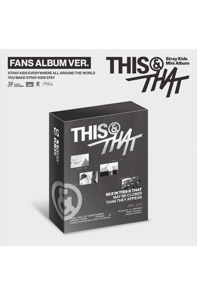 COOKYSTORETR Stray Kids - THIS & THAT (FANS ALBUM VER.)