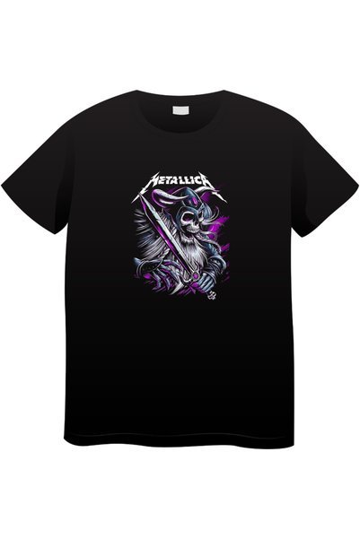 OEM Tricou bărbătesc vintage cu tematică rock, Colecție rock iconică, negru, XL