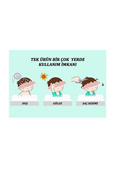 HERFİE Yenidoğan Duş Siperliği Yumuşak Kenarlı Saç Yıkama Aparatı Köpük Tutuc...