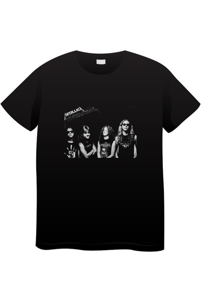OEM Tricou vintage de muzică rock pentru bărbați, Colecție rock iconică, negr...