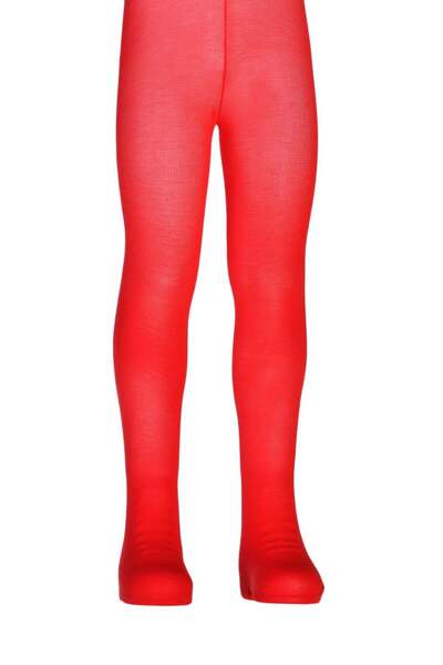Dore Çorap Girl's Cotton Pantyhose - Red