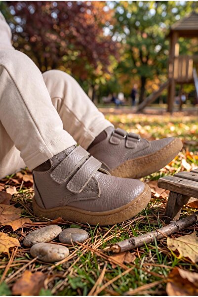 Tuğba Ortopedi 601 Orthopedic 100% Genuine Leather Boys' Sand Barefoot Boots