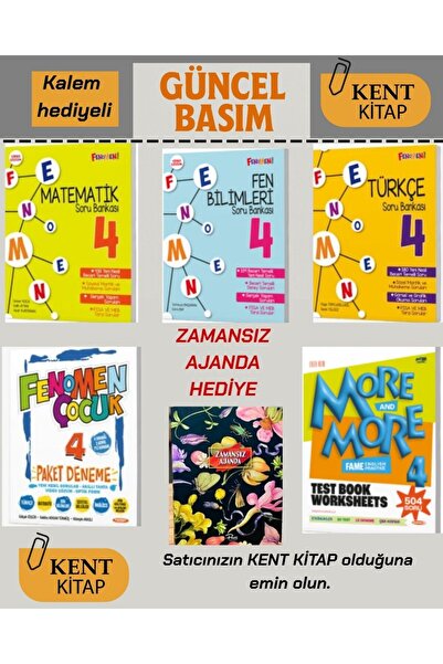Fenomen Yayıncılık fenomen 4.Sınıf Türkçe - Matematik - Fen Bilgisi - Paket D...