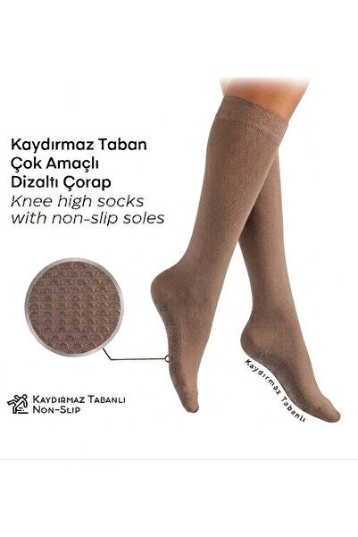 Dore Çorap Women's Non-Slip Sole Knee-Length Socks (Hajj-Umrah Tawaf Socks) -...