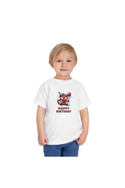 OEM Tricou pentru copii, aniversare, tematică Erou SPIDERMAN Marvel (Mini), p...